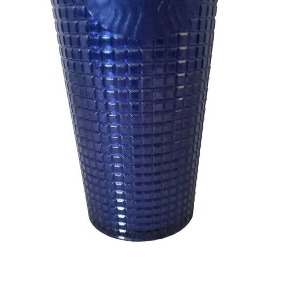 Starbucks ‎ 24oz Tumbler 2023 Blue Grid Blueberry Glitter Collectible New